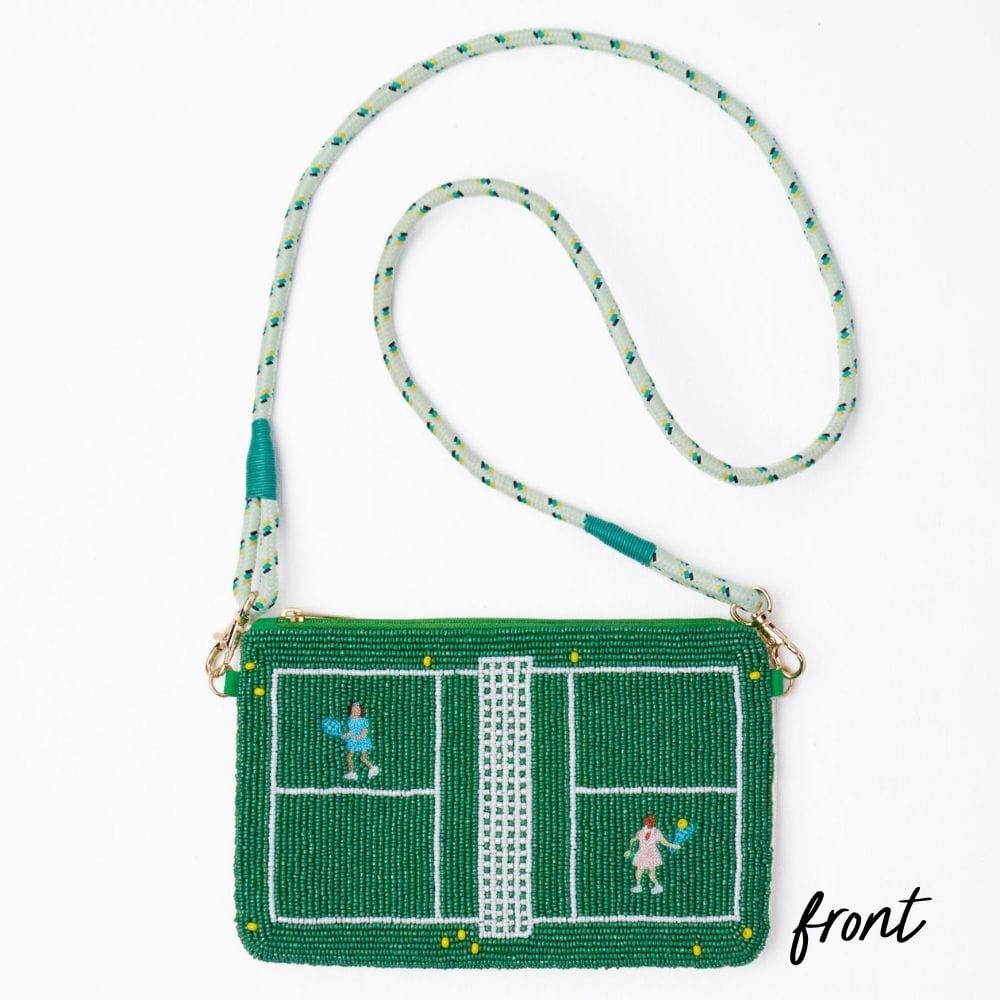 Leila Bead Clutch With Strap