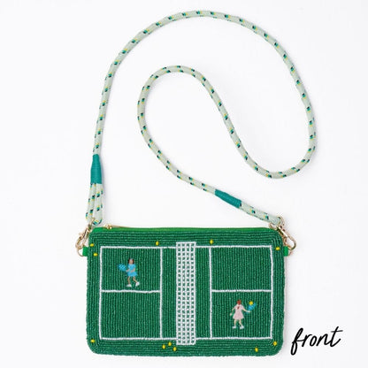 Leila Bead Clutch With Strap, view 12