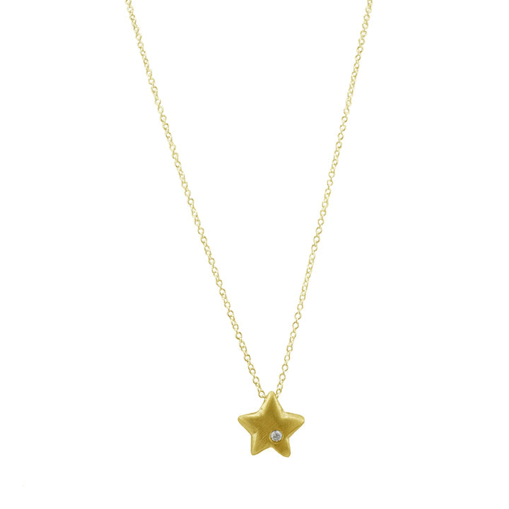 Puffy Star w/Diamond Necklace