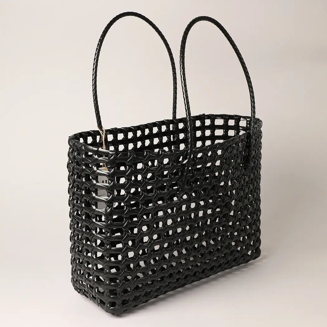Recycled Plastic Woven Tote Bag - The Riviera Towel Company