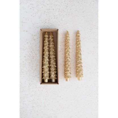 Tree Shaped Taper Candles, Set of 2, view 2
