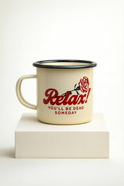 Relax! Enamel Mug