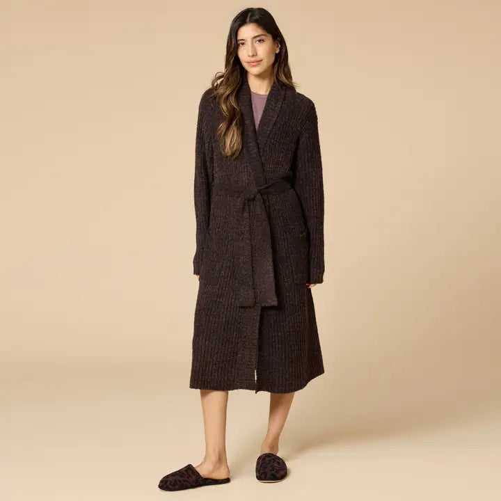 Marshmallow Rib Robe, view 2, styled
