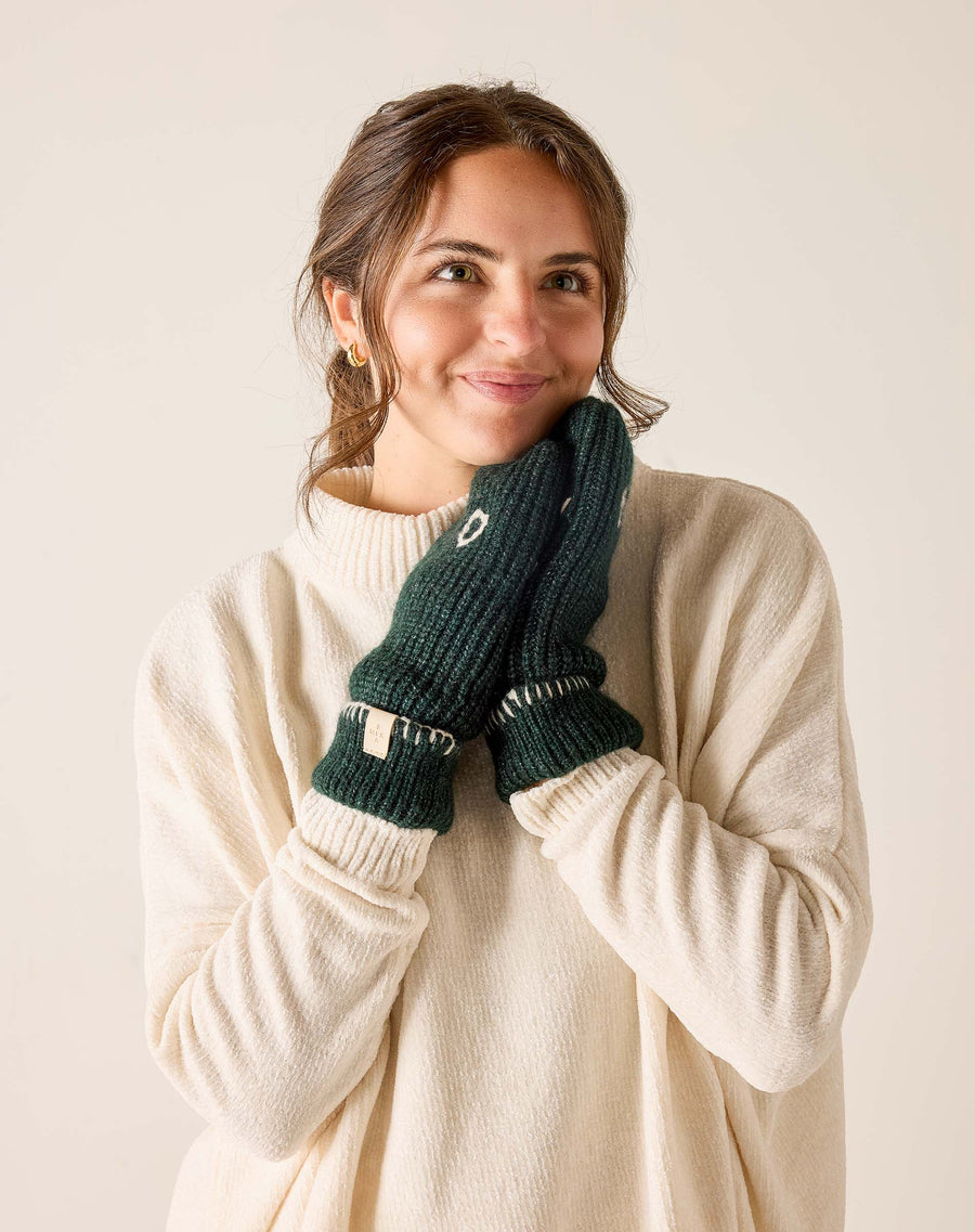 Sailor Love Whipstitch Flip Top Mittens