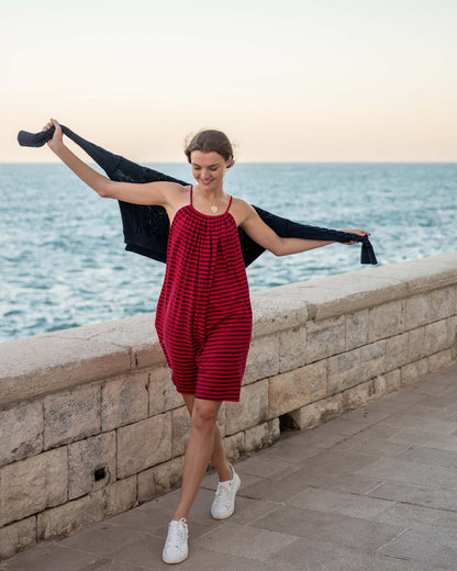 Sailor Slub Tee Dress, view 4