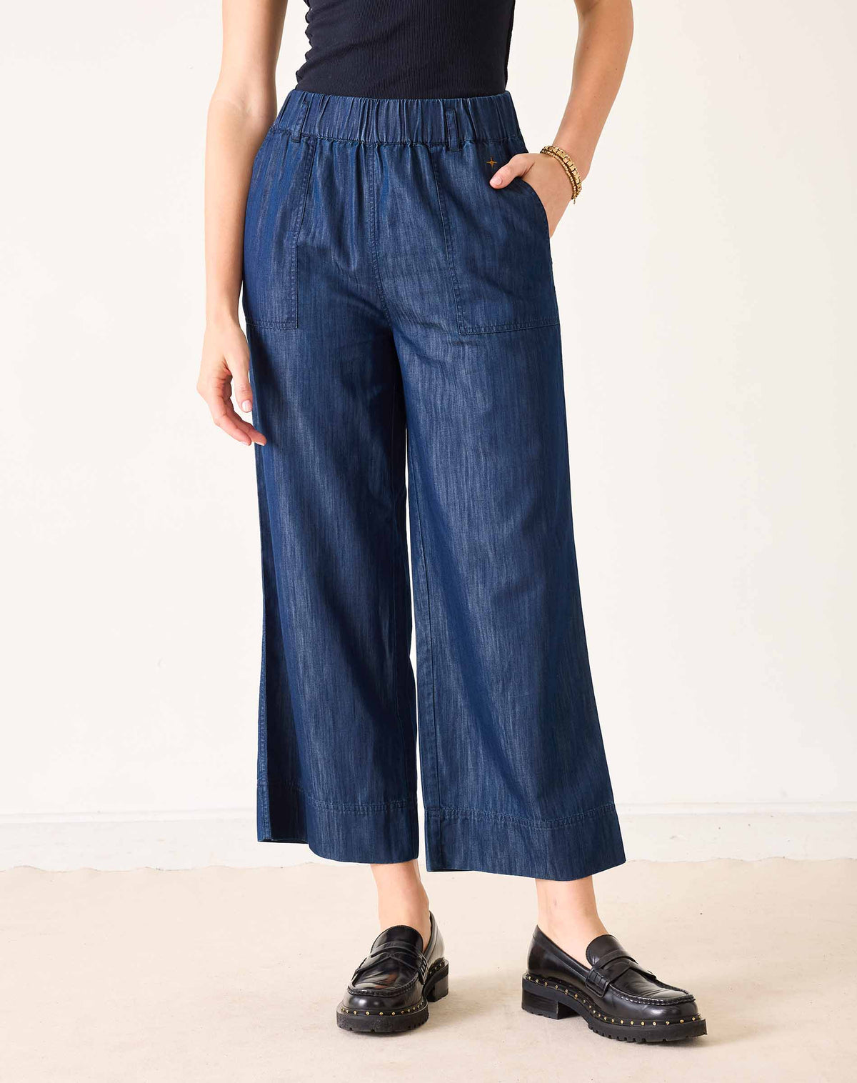 Sammie Wide Leg Pant - Night Rain