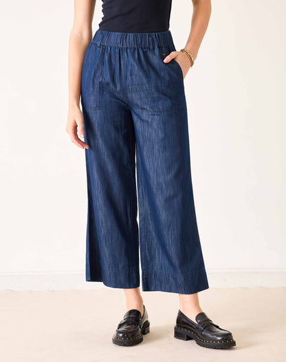 Sammie Wide Leg Pant - Night Rain