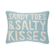 Sandy Toes and Salty Kisses Hook Pillow - The Riviera Towel Company