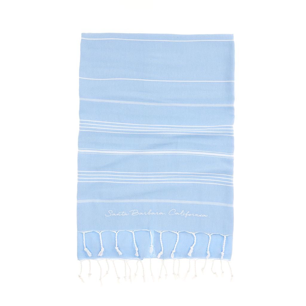 Santa Barbara Embroidered Towel - The Riviera Towel Company