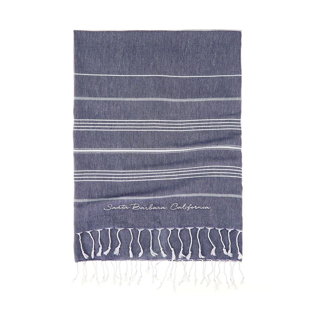 Santa Barbara Embroidered Towel - The Riviera Towel Company