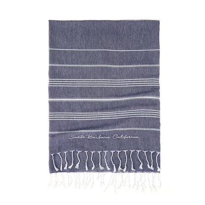 Santa Barbara Embroidered Towel - The Riviera Towel Company