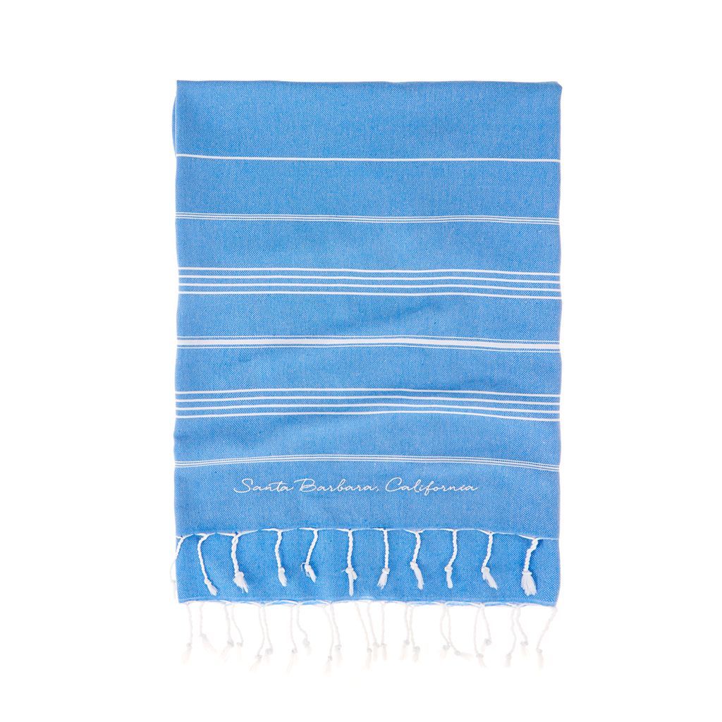 Santa Barbara Embroidered Towel - The Riviera Towel Company