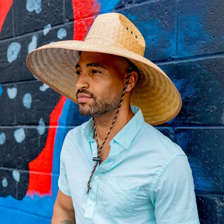 Sebastian Straw Wide Brim Lifeguard Hat, view 2