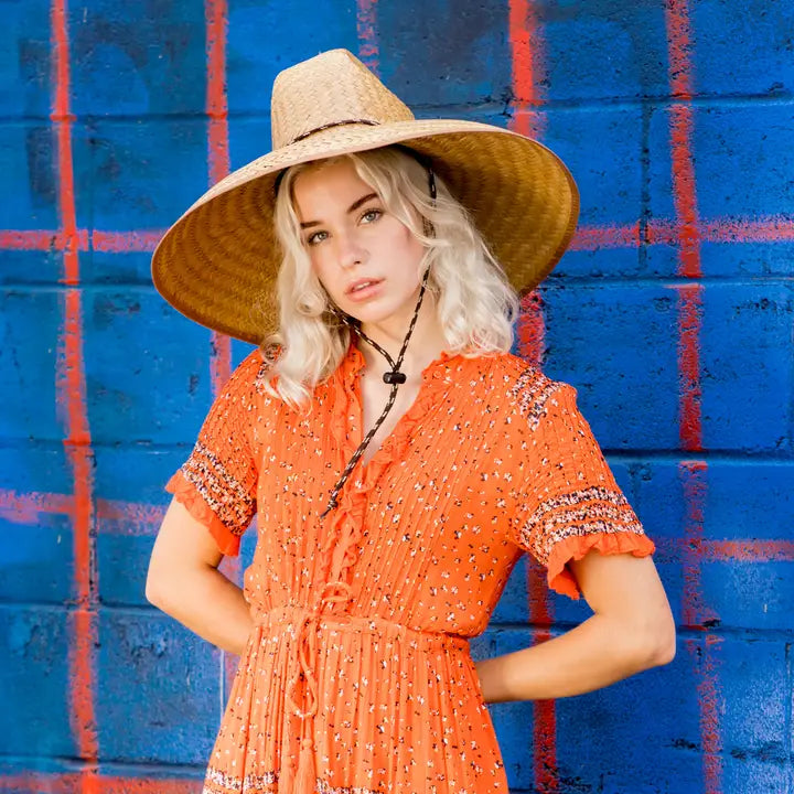 Sebastian Straw Wide Brim Lifeguard Hat