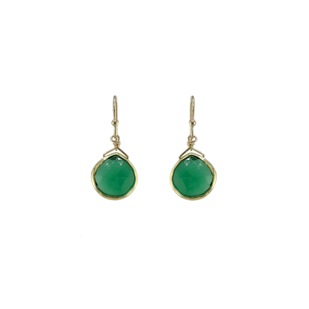Faceted Drop Earrings