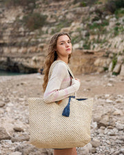 Sun Chaser Straw Large Tote