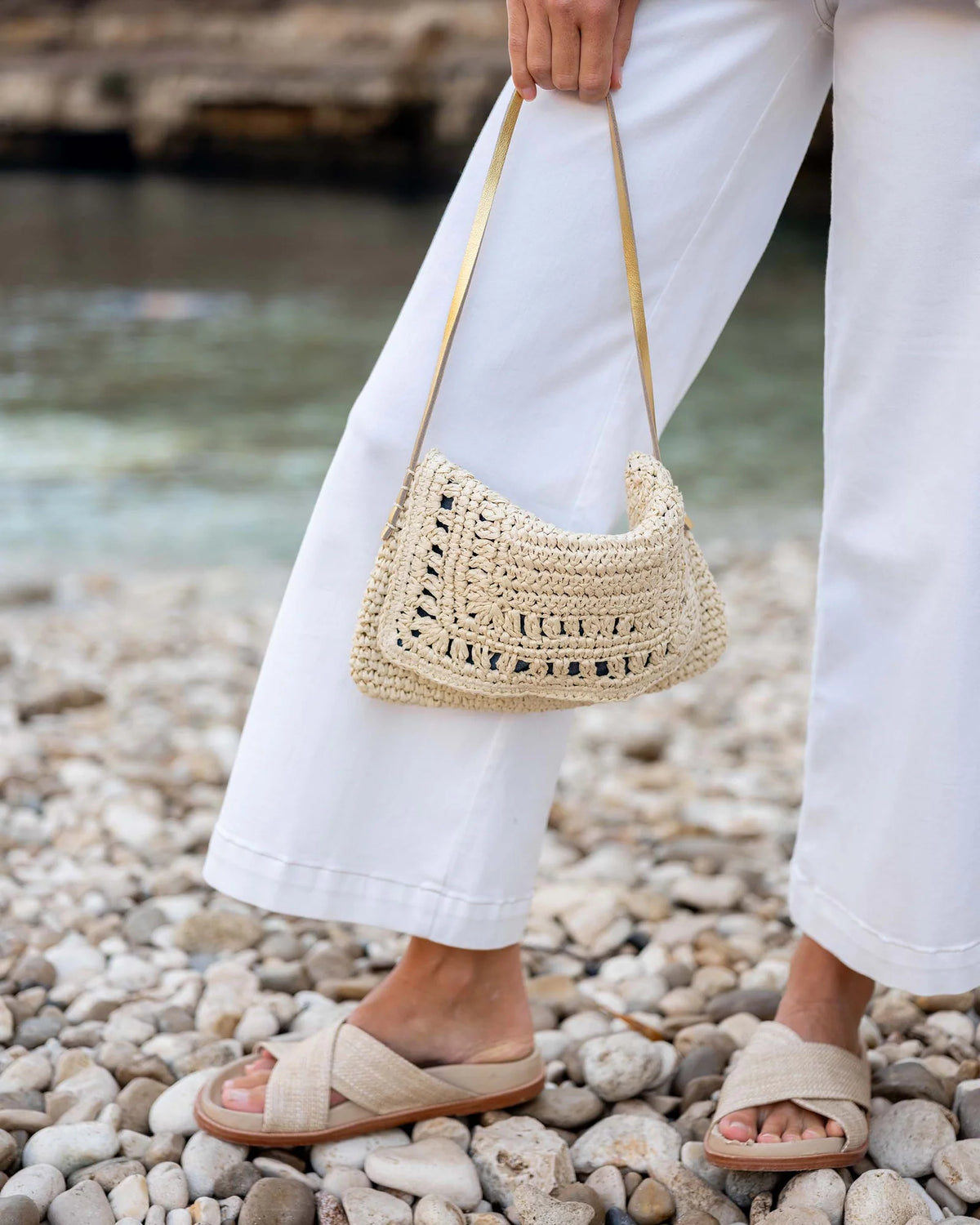 Sun Chaser Straw Pochette, view 2