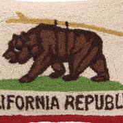 California Surfboard Bear Hook Pillow