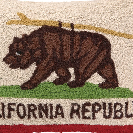 California Surfer Bear Hook Pillow