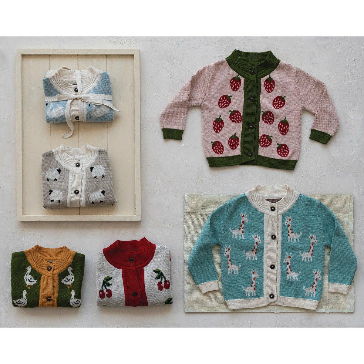Cotton Knit Baby Sweater