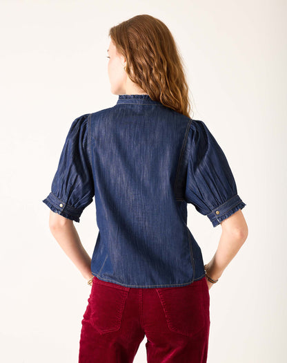 Sweet Clementine Button Up Top, view 5