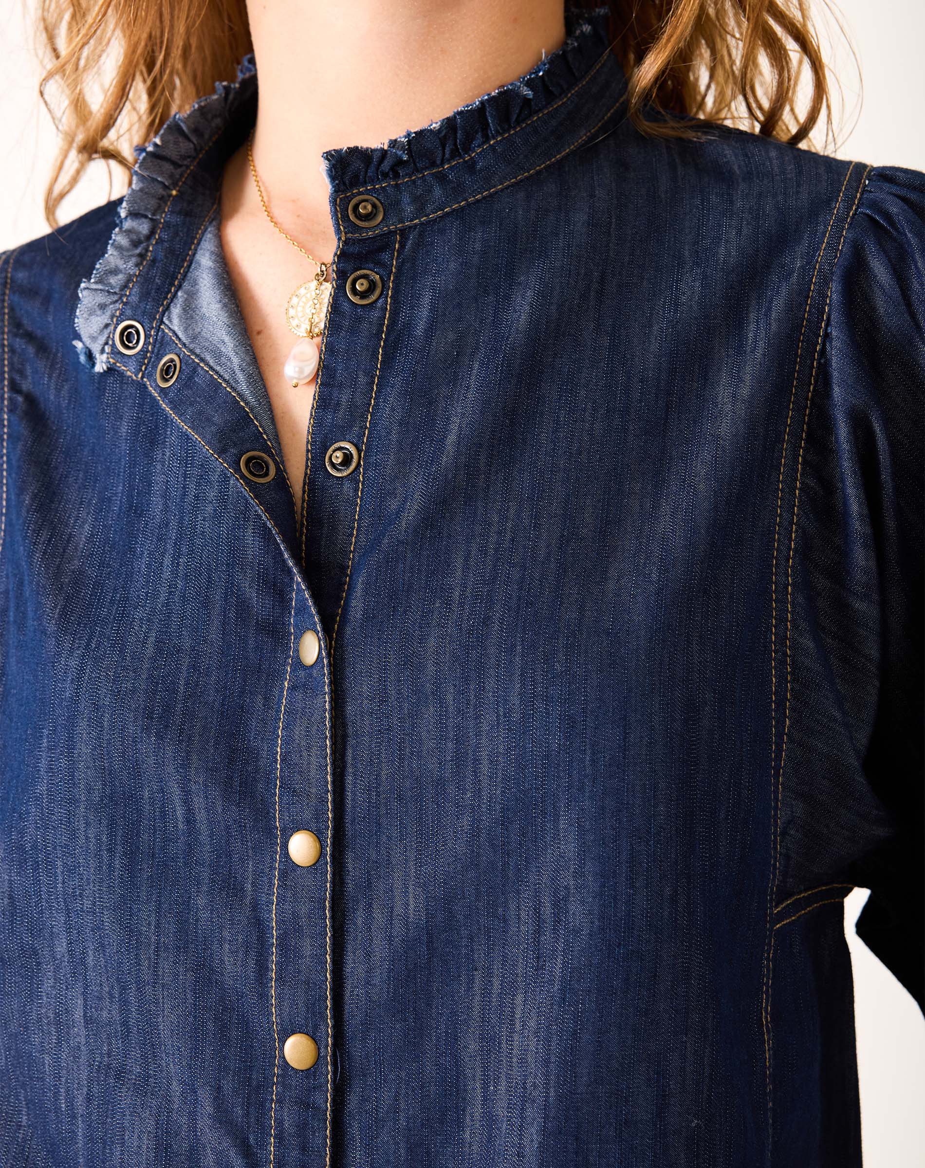 Sweet Clementine Button Up Top