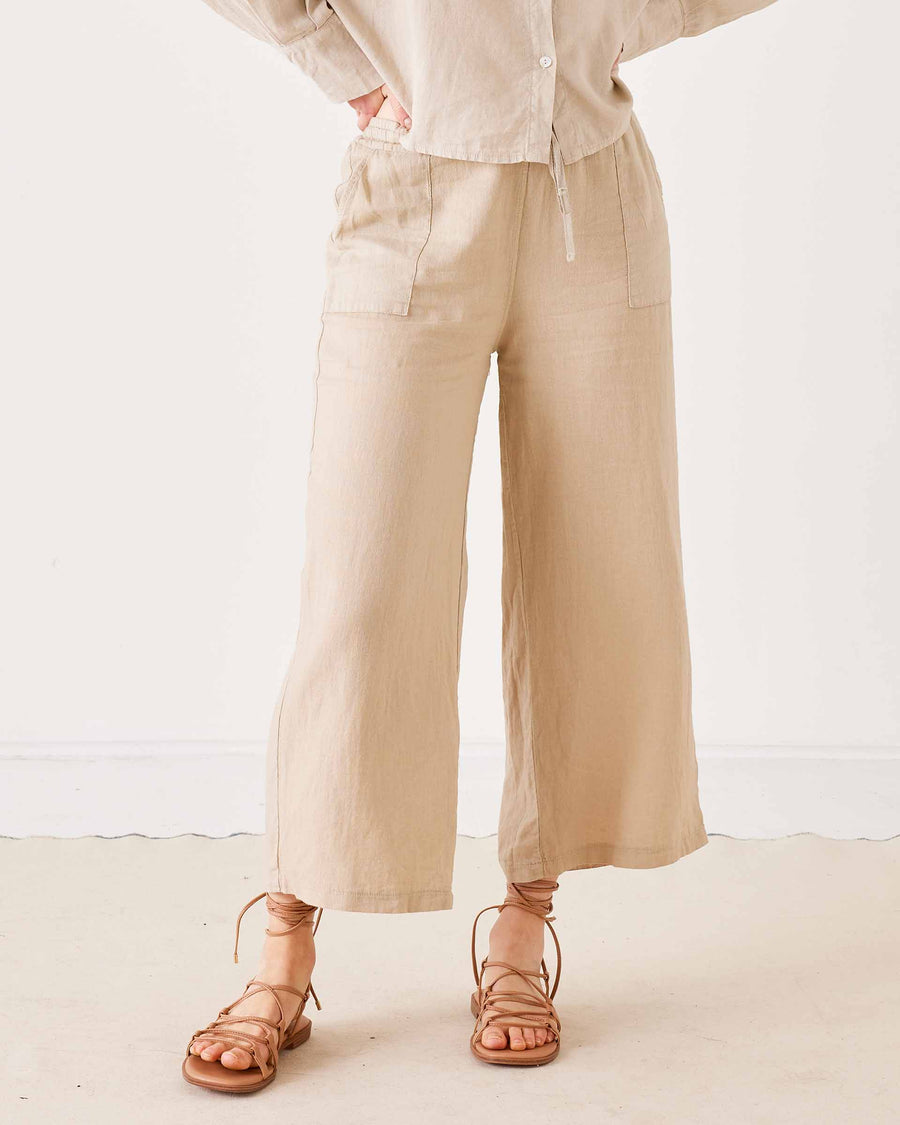 Hermosa Linen Drawstring Pant