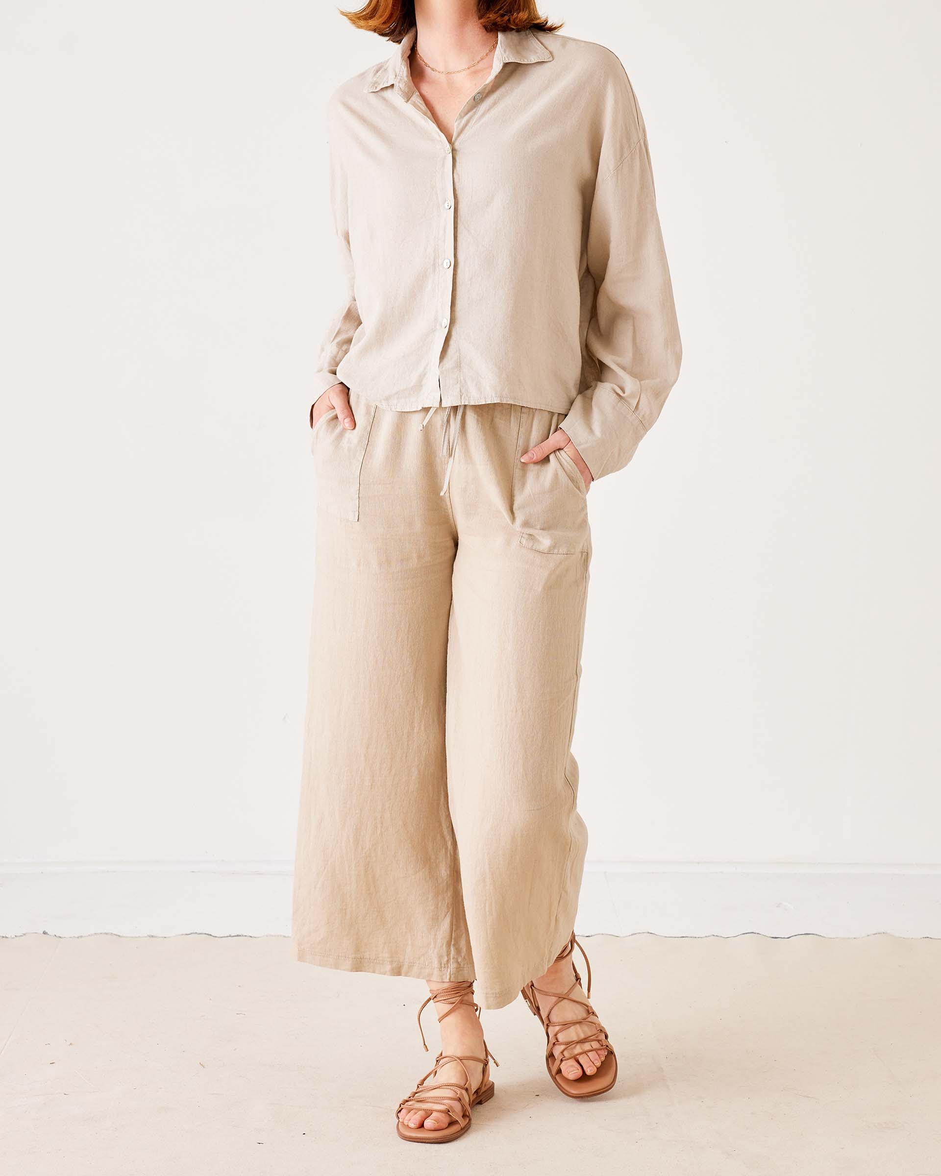 Hermosa Linen Drawstring Pant – The Riviera Towel Company