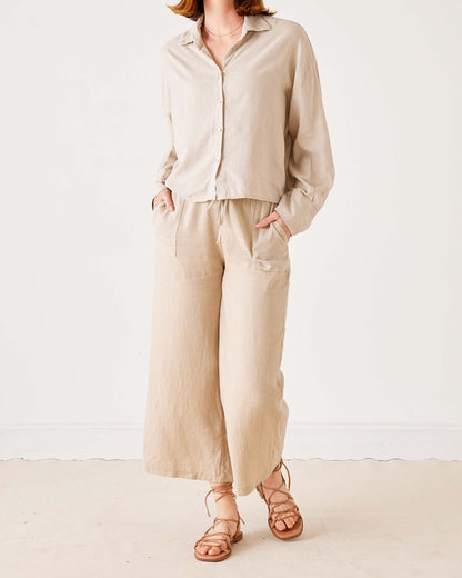 Hermosa Linen Drawstring Pant, view 6