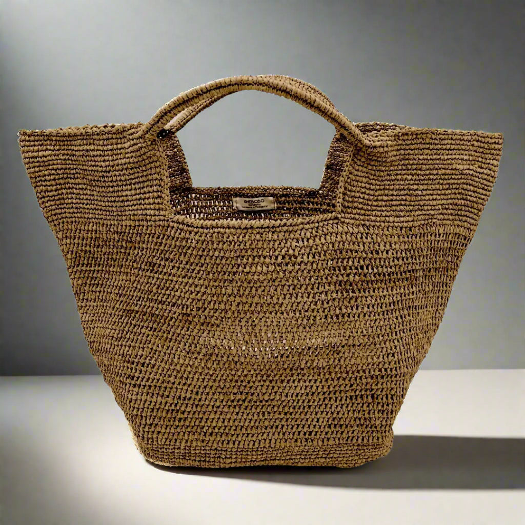 Concon Crochet Straw Basket