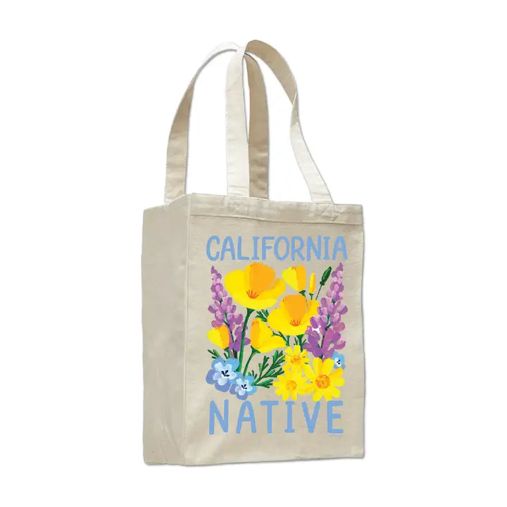 California Native Flowers Book Bag