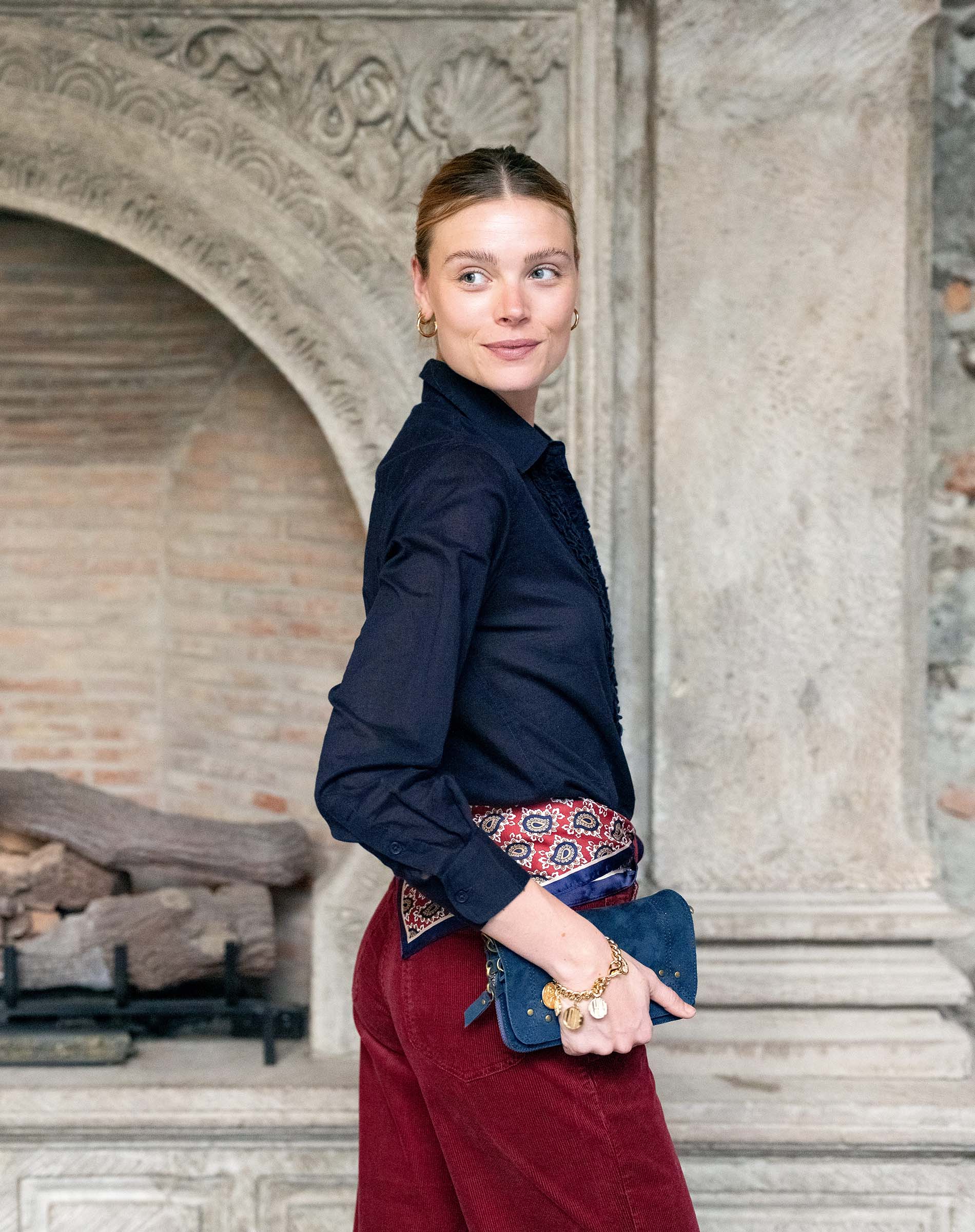Tuxedo Ruffle Shirt