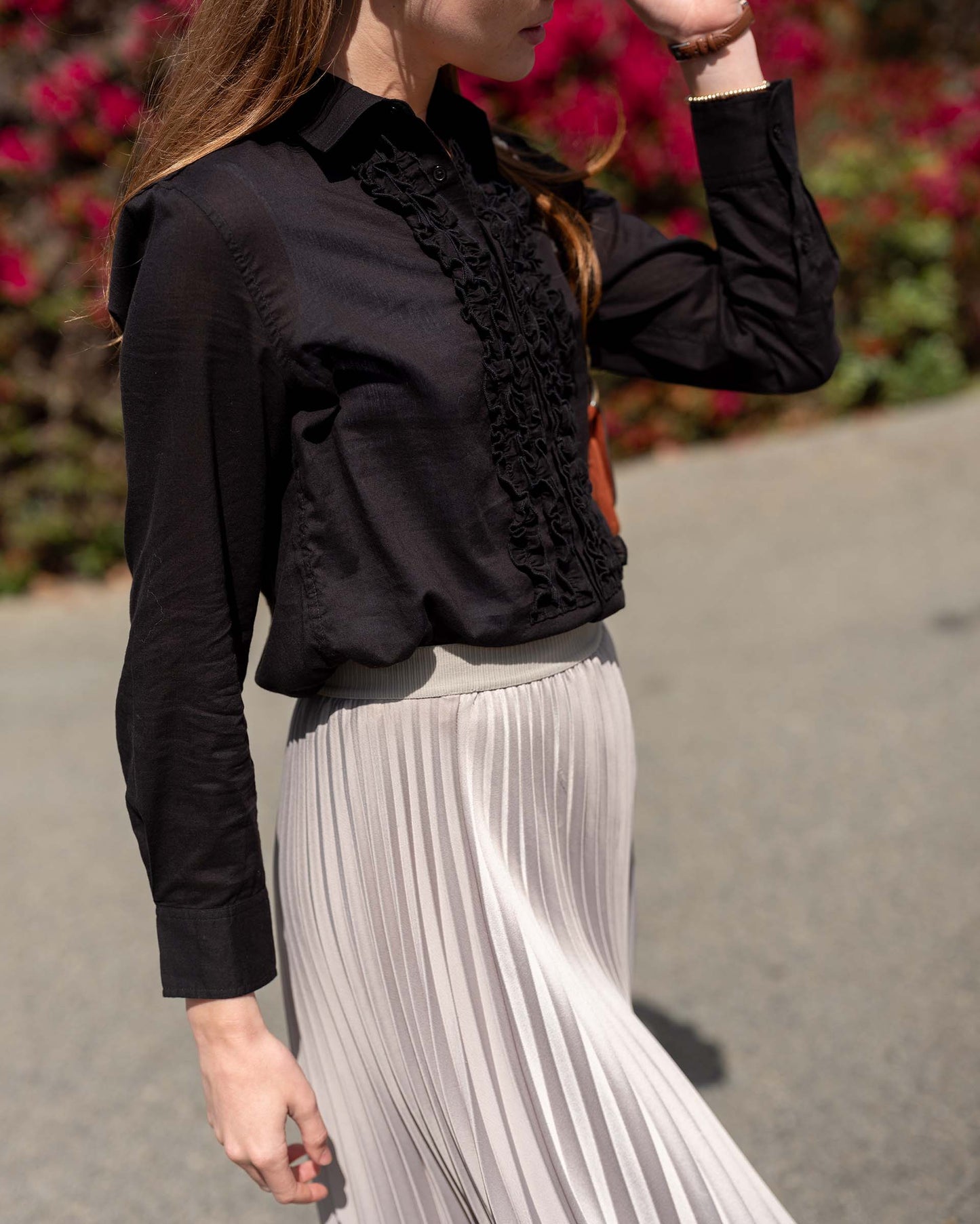 Tuxedo Ruffle Shirt