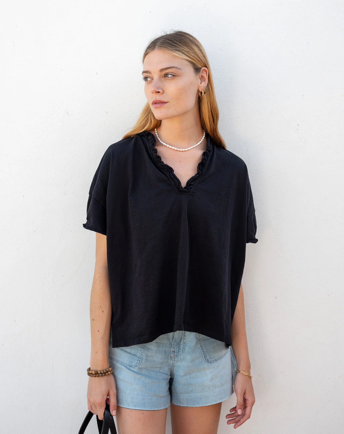 Amelia Ruffle Tee, view 2