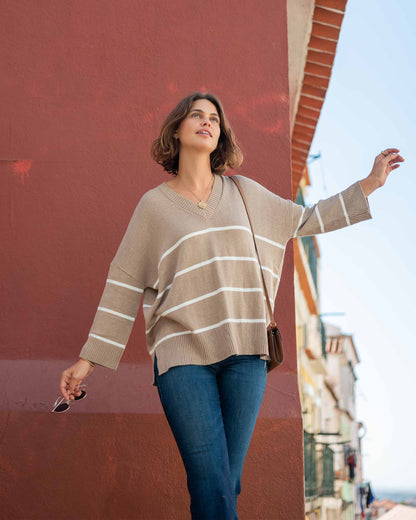 Montauk V-Neck Sweater, view 5
