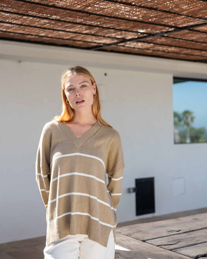 Montauk V-Neck Sweater, view 6