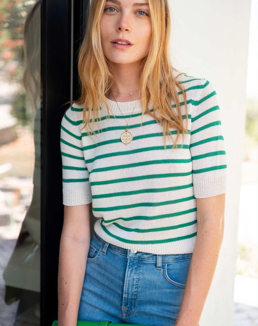 Breton Short-Sleeve Sweater