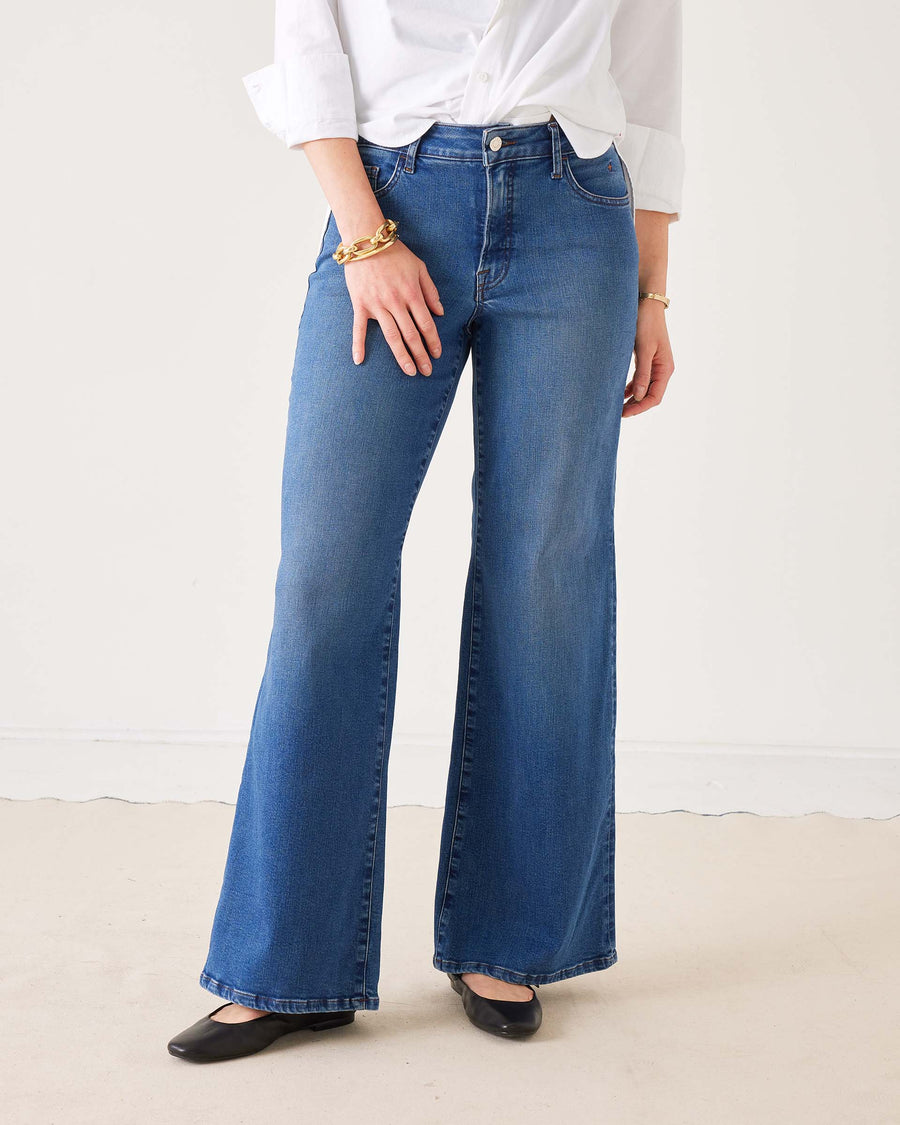 Kate Relaxed Wide Leg - Baltic