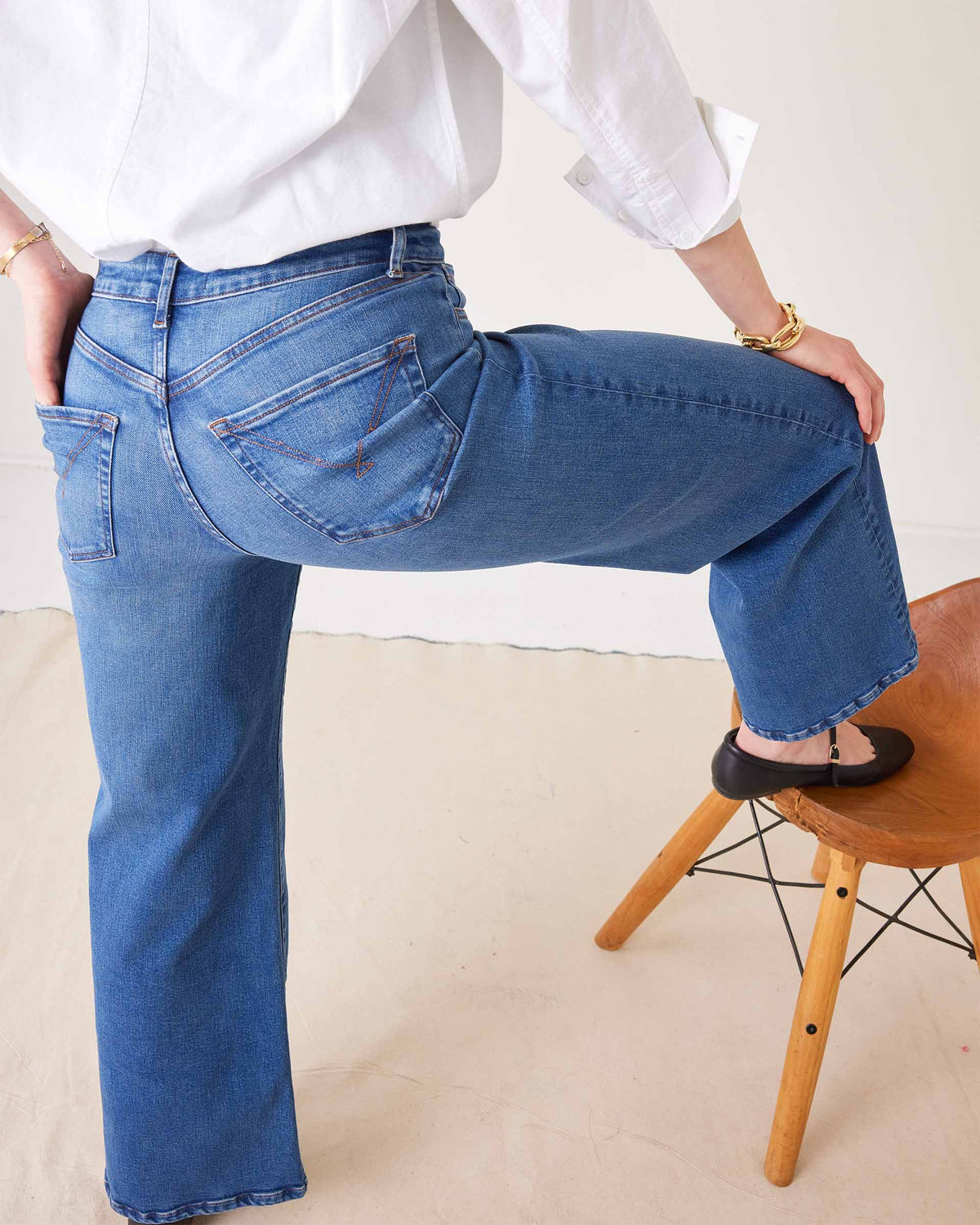 Kate Relaxed Wide Leg - Baltic, view 3