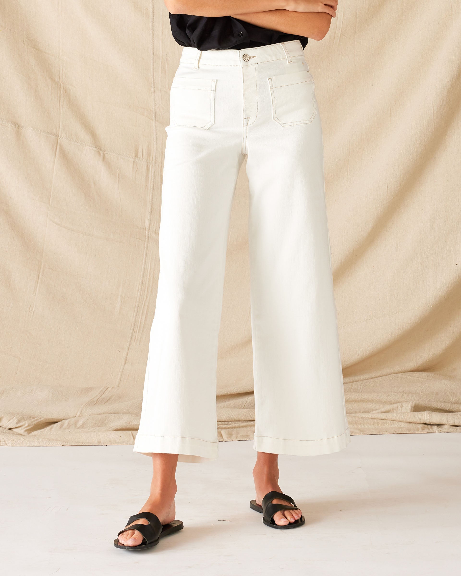 Sailor Wide Leg Jeans Whisper Pink