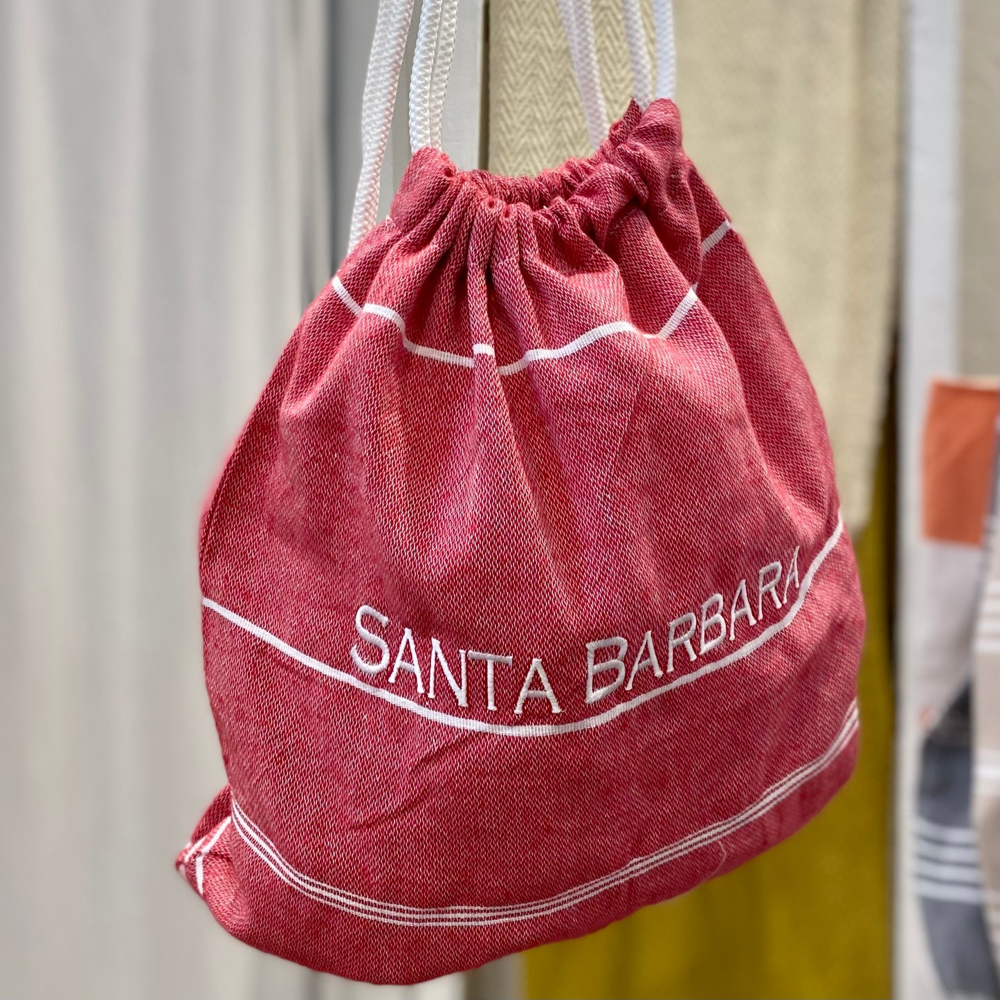 Santa Barbara Essential Drawstring Bag