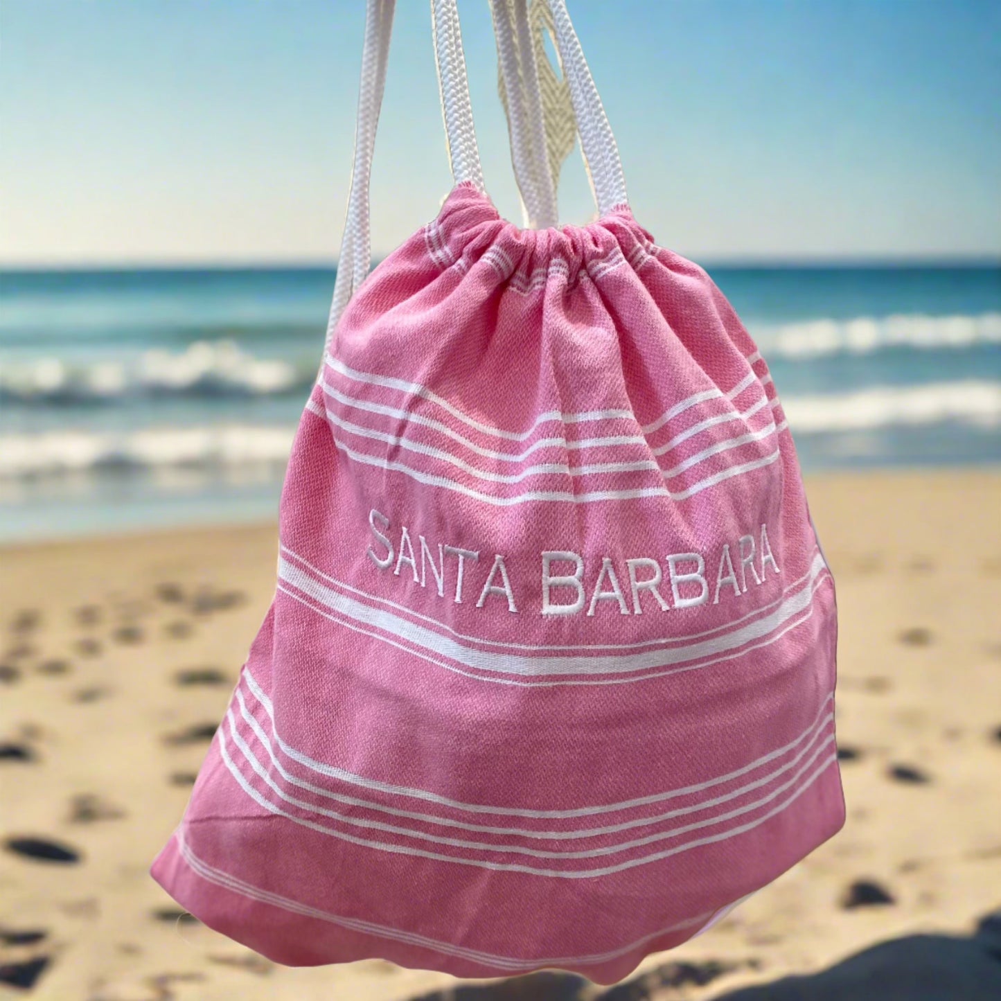 Santa Barbara Essential Drawstring Bag