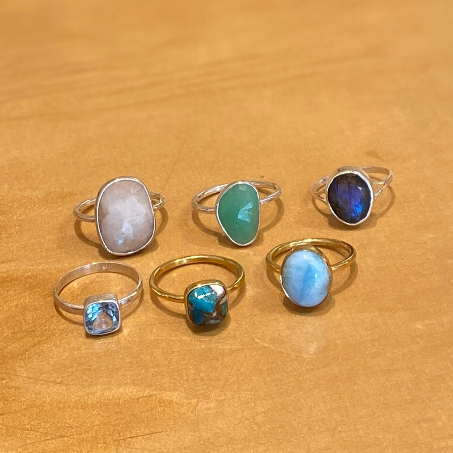 Accessories - Hide & Stone Gemstone Rings