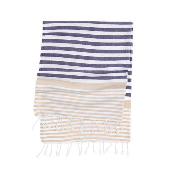 Turkish Towels Amalfi Beach Soft Sustainable Cotton Stylish Stripes