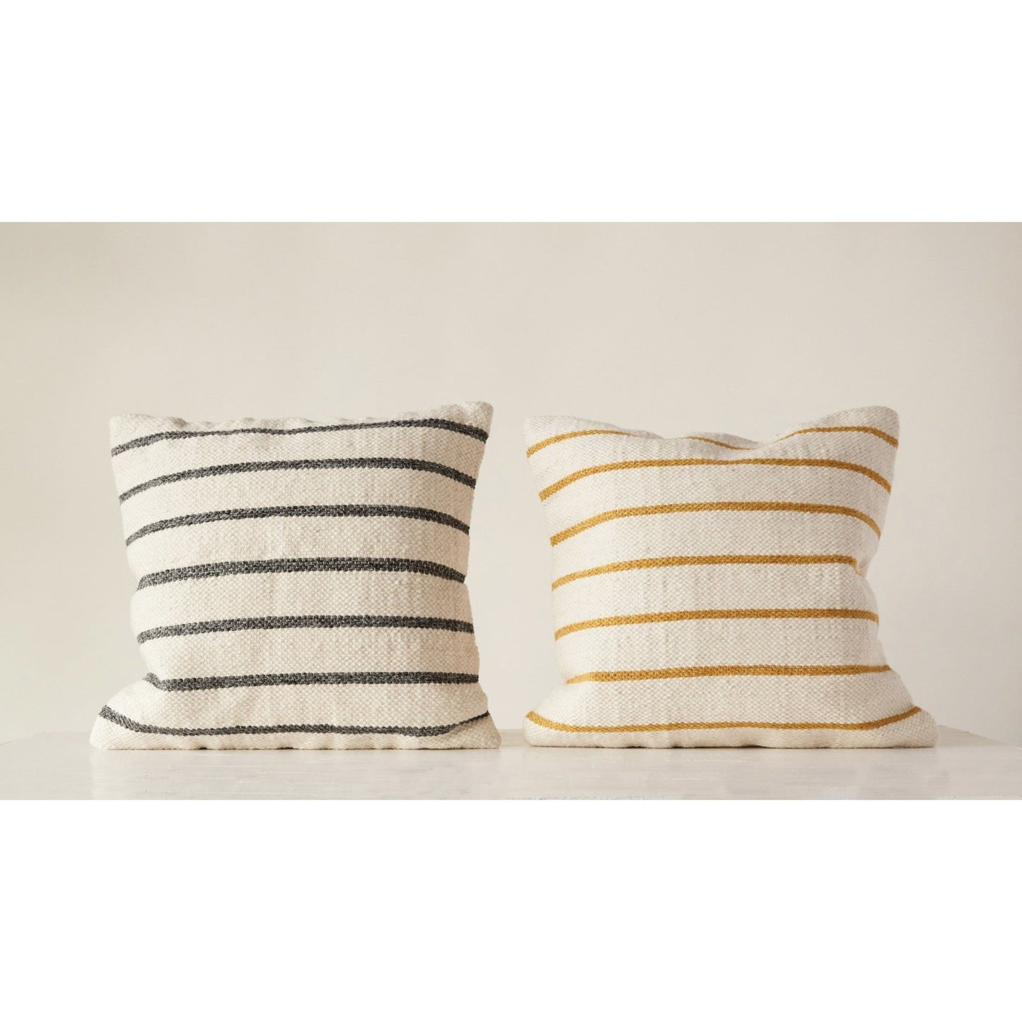 Asst Woven Striped Pillow - The Riviera Towel Company