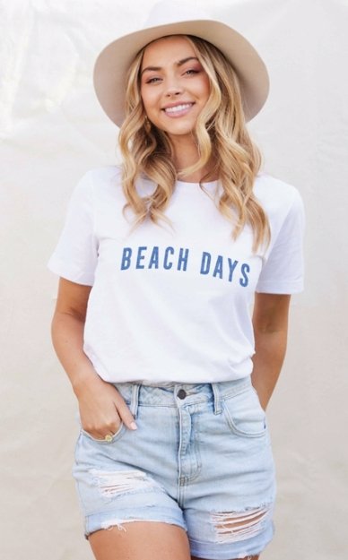 BEACH DAYS Graphic T-Shirt - The Riviera Towel Company