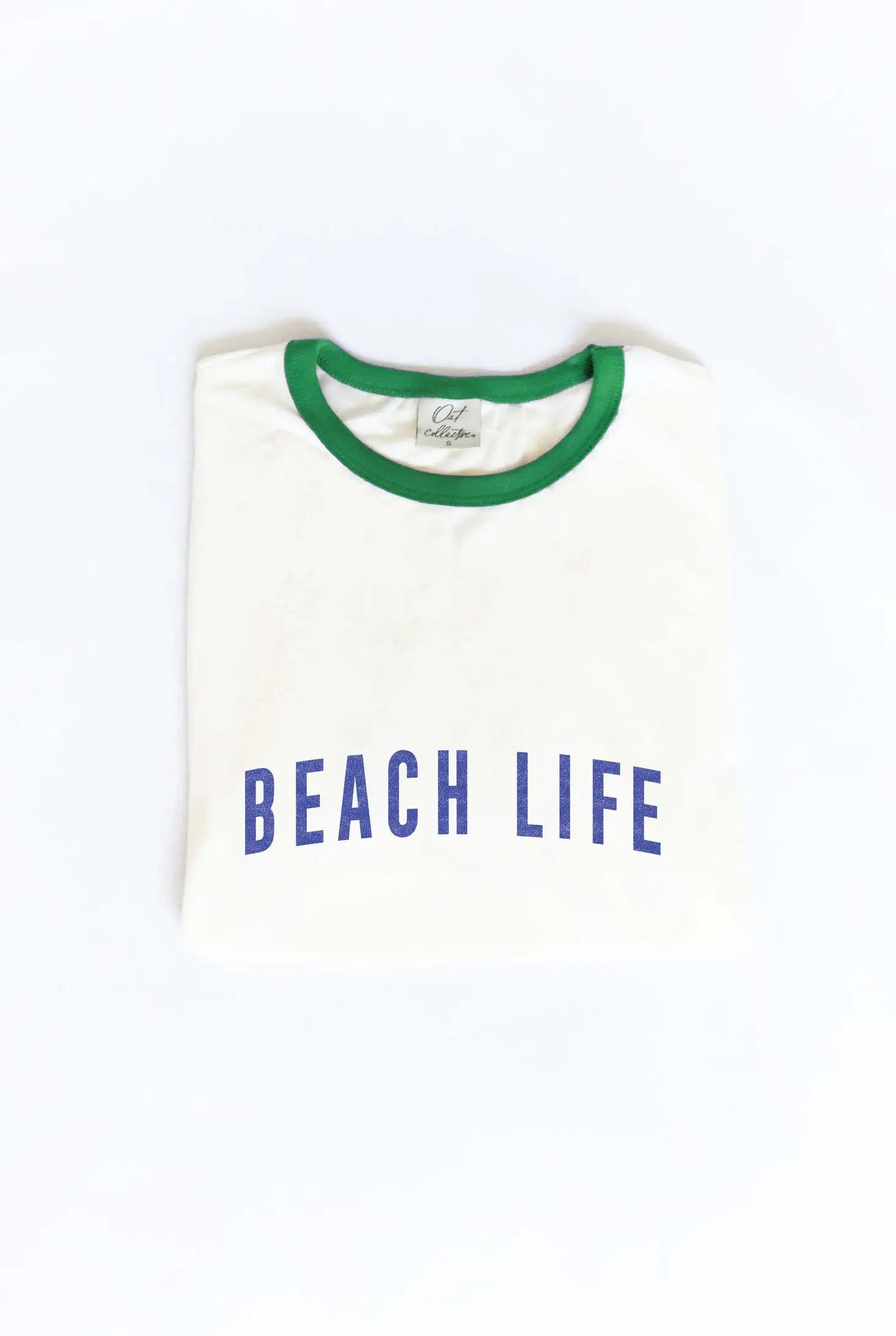 Beach Life Ringer Graphic T-Shirt - The Riviera Towel Company