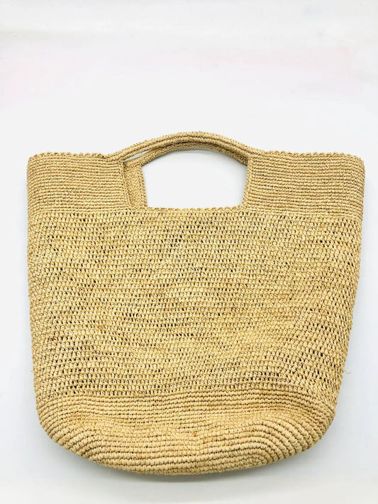 Concon Crochet Straw Basket - The Riviera Towel Company