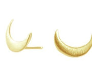 Crescent Post Vermeil Earrings - The Riviera Towel Company
