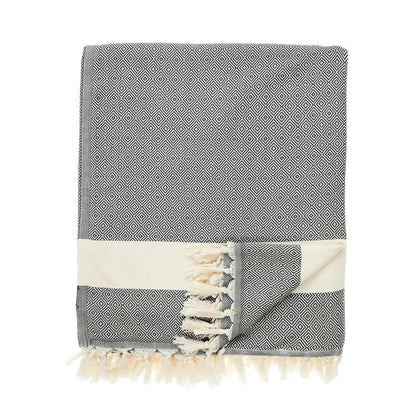 Diamond Woven Blanket - The Riviera Towel Company